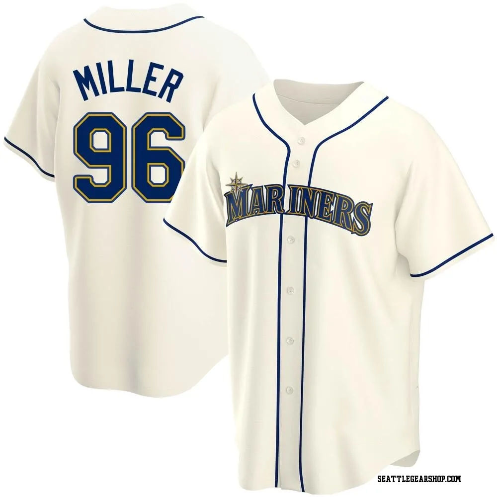 Andrew Miller Youth Replica Seattle Mariners Cream Alternate