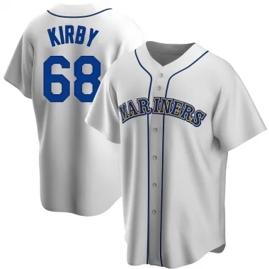George Kirby Seattle Mariners Home White Baseball Player Jersey