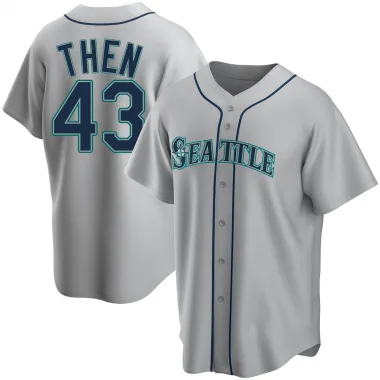 Youth Kyle Seager Seattle Mariners Replica White Home Cooperstown  Collection Jersey