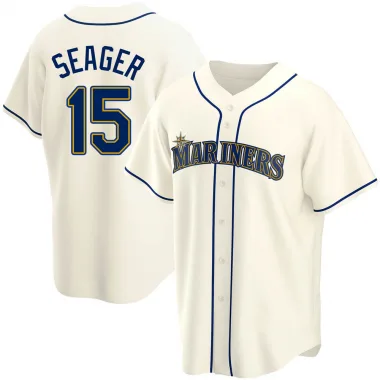 Youth Kyle Seager Seattle Mariners Replica White Home Cooperstown  Collection Jersey