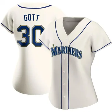 Big & Tall Men's Trevor Gott Seattle Mariners Replica Cream