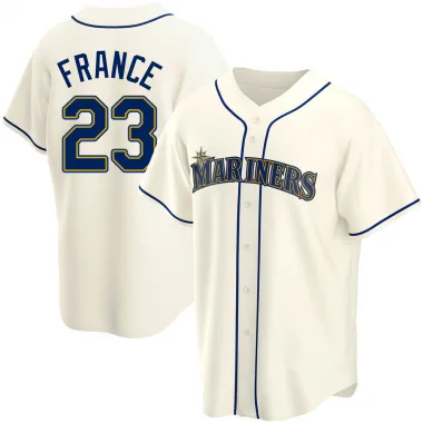 SEATTLE MARINERS- TY FRANCE AUTOGRAPH AQUA REPLICA #23 NIKE JERSEY